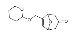 6-(tetrahydropyran-2-yloxymethyl)-8-oxabicyclo<3.2.1>oct-6-en-3-one Structure