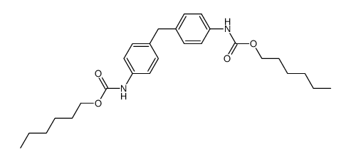 N,N'-(4,4'-methanediyl-diphenyl)-di(carbamic acid hexyl ester)结构式