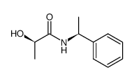 (R)-2-hydroxy-N-((S)-1-phenylethyl)propanamide Structure