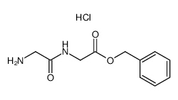 benzylglycylglycinate hydrochloride Structure