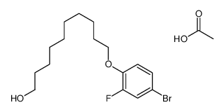 acetic acid,10-(4-bromo-2-fluorophenoxy)decan-1-ol Structure