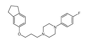 5-(3-(4-(4-fluorophenyl)-1-piperazinyl)propoxy)indan结构式