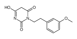 1-[2-(3-methoxyphenyl)ethyl]-1,3-diazinane-2,4,6-trione Structure