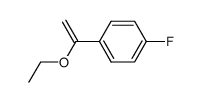 1-(1-ethoxy-vinyl)-4-fluoro-benzene结构式