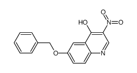 6-benzyloxy-3-nitroquinolin-4-ol结构式