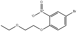 4-bromo-1-(2-ethoxyethoxy)-2-nitrobenzene Structure