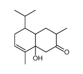 8a-hydroxy-5-isopropyl-3,8-dimethyl-3,4,4a,5,6,8a-hexahydro-1H-naphthalen-2-one Structure