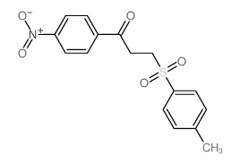 3-(4-methylphenyl)sulfonyl-1-(4-nitrophenyl)propan-1-one Structure