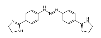 4-(4,5-dihydro-1H-imidazol-2-yl)-N-[[4-(4,5-dihydro-1H-imidazol-2-yl)phenyl]diazenyl]aniline Structure