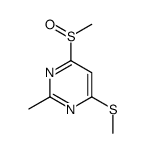 2-methyl-4-methylsulfinyl-6-methylthiopyrimidine Structure