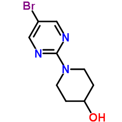 1-(5-Bromo-2-pyrimidinyl)-4-piperidinol Structure