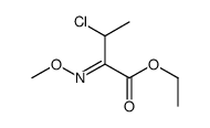 ethyl 3-chloro-2-methoxyiminobutanoate Structure