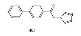 1-(biphenyl-4-yl)-2-(1H-imidazol-1-yl)ethanone hydrochloride结构式