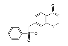 5-(benzenesulfonylmethyl)-N,N-dimethyl-2-nitroaniline Structure