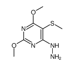 (2,6-dimethoxy-5-methylsulfanylpyrimidin-4-yl)hydrazine Structure