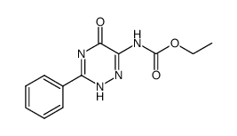 N-(2,5-Dihydro-5-oxo-3-phenyl-1,2,4-triazin-6-yl)carbamidsaeure-ethylester Structure