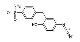 4-[(5-azido-2-hydroxyphenyl)methyl]benzenesulfonamide Structure