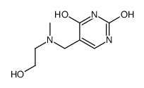 5-[[2-hydroxyethyl(methyl)amino]methyl]-1H-pyrimidine-2,4-dione Structure