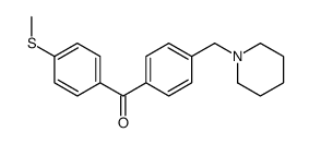 4-PIPERIDINOMETHYL-4'-THIOMETHYLBENZOPHENONE structure