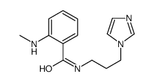 N-(3-imidazol-1-ylpropyl)-2-(methylamino)benzamide Structure