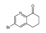 3-bromo-6,7-dihydro-5H-quinolin-8-one结构式