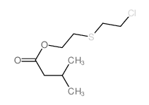 2-(2-chloroethylsulfanyl)ethyl 3-methylbutanoate结构式