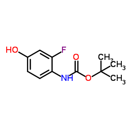 4-(Boc-amino)-3-fluoro-phenol structure