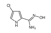 4-chloro-N'-hydroxy-1H-pyrrole-2-carboximidamide结构式