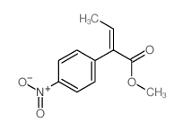 methyl (Z)-2-(4-nitrophenyl)but-2-enoate结构式