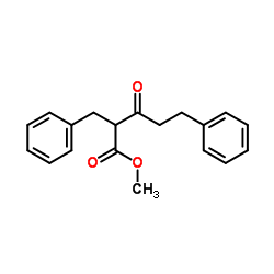 Methyl 2-benzyl-3-oxo-5-phenylpentanoate Structure