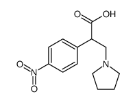 2-(4-nitrophenyl)-3-pyrrolidin-1-ylpropanoic acid Structure