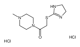 2-(4,5-dihydro-1H-imidazol-2-ylsulfanyl)-1-(4-methylpiperazin-1-yl)ethanone,dihydrochloride Structure