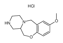 8-methoxy-1,2,3,4,12,12a-hexahydro-6H-pyrazino[2,1-c][1,4]benzoxazepine hydrochloride结构式