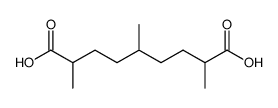 optically inactive 2,5,8-trimethyl-nonanedioic acid Structure