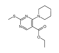 ETHYL 2-(METHYLSULFANYL)-4-PIPERIDINO-5-PYRIMIDINECARBOXYLATE picture