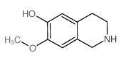 7-甲氧基-1,2,3,4-四氢异喹啉-6-醇结构式