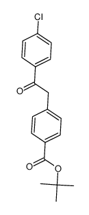 tert-butyl 4-(2-(4-chlorophenyl)-2-oxoethyl)benzoate Structure