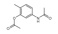 5-acetylamino-2-methylphenyl acetate Structure