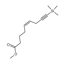 (Z)-methyl 9-(trimethylsilyl)non-5-en-8-ynoate结构式