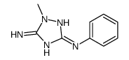 1-methyl-3-N-phenyl-1,2,4-triazole-3,5-diamine结构式