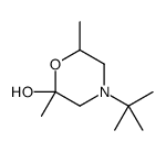 4-tert-butyl-2,6-dimethylmorpholin-2-ol结构式