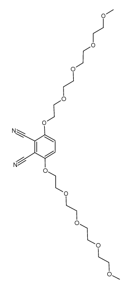 3,6-bis(2,5,8,11-tetraoxatridecan-13-yloxy)phthalonitrile结构式