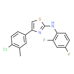 (2,4-DIFLUOROPHENYL)(4-(4-CHLORO-3-METHYLPHENYL)(2,5-THIAZOLYL))AMINE picture