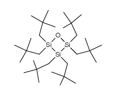 2,2,3,3,4,4-hexaneopentyl-1-oxa-2,3,4-trisilacyclobutane结构式