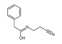 N-(2-cyanoethyl)-2-phenylacetamide结构式