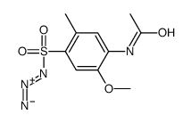 N-(4-azidosulfonyl-2-methoxy-5-methylphenyl)acetamide Structure