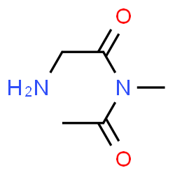 Acetamide, N-acetyl-2-amino-N-methyl- (9CI) structure