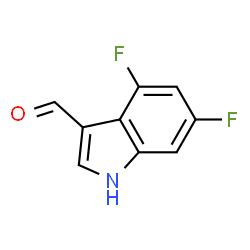 4,6-Difluoro-1H-indole-3-carbaldehyde structure