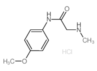 N-(4-Methoxyphenyl)-2-(methylamino)acetamide hydrochloride结构式