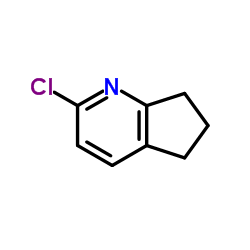 2-氯-6,7-二氢-5H-环戊[B]吡啶结构式